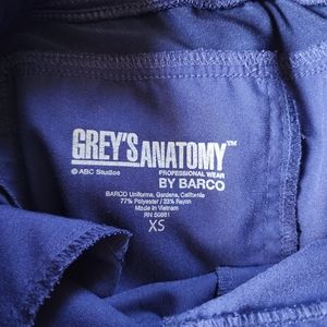XS Grey's Anatomy Navy Blue scrub pants